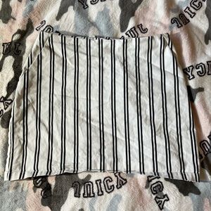 Stripped Mini Skirt